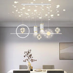 Suspension îlot de luxe réglable à plusieurs lumières