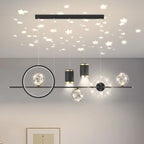Suspension îlot de luxe réglable à plusieurs lumières