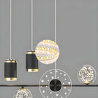 Suspension îlot de luxe réglable à plusieurs lumières
