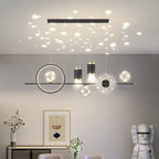 Suspension îlot de luxe réglable à plusieurs lumières