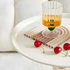 Table d'appoint ronde en métal luxueuse avec plateau pour salon
