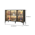 Vitrine autoportante en bois et verre trempé noir