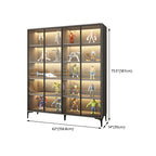 Vitrine autoportante en bois et verre trempé noir