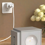 Applique murale LED Cube avec port de chargement, tactile et lumière chaude