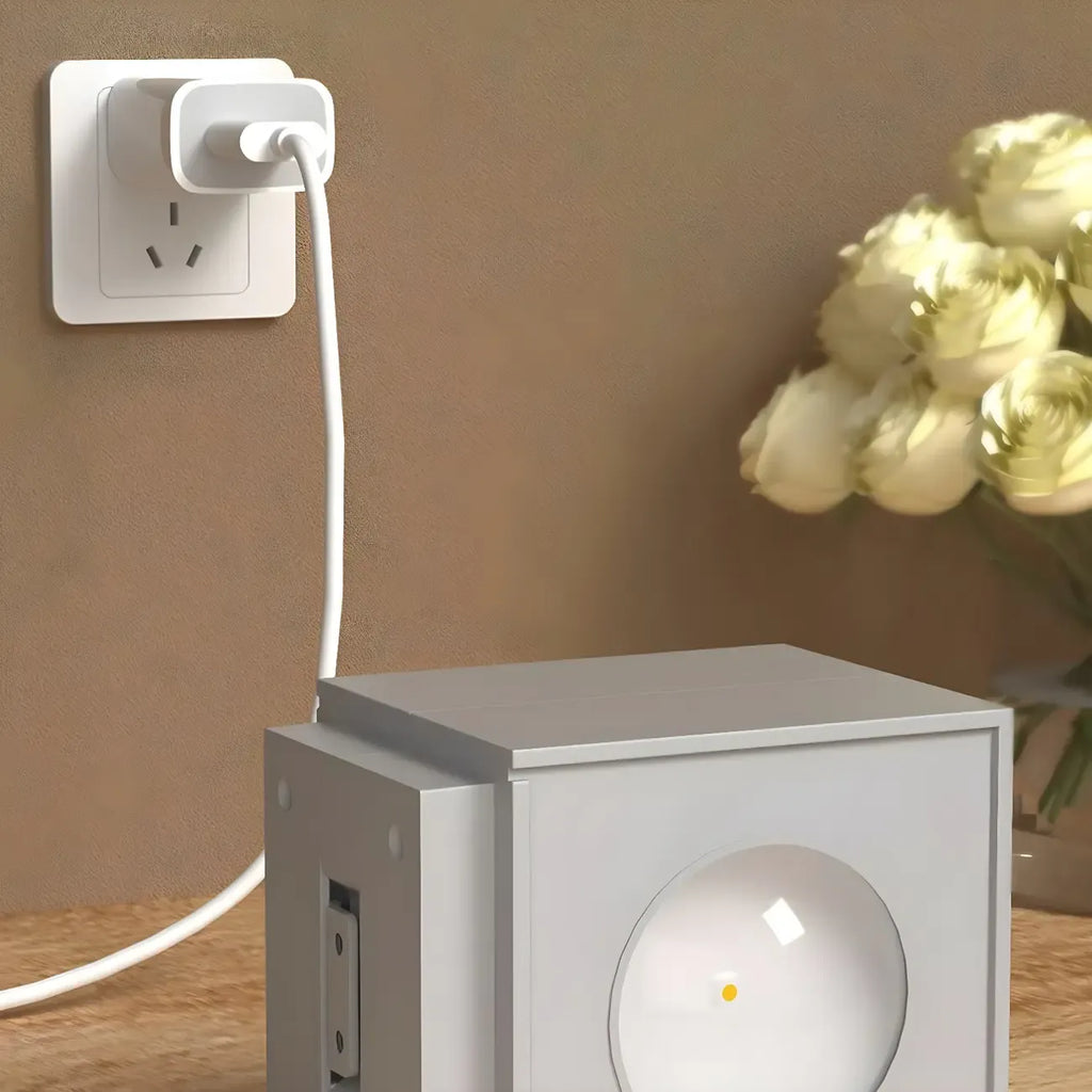 Applique murale LED Cube avec port de chargement, tactile et lumière chaude