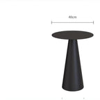 Table d'appoint ronde minimaliste en fer noir pour salon