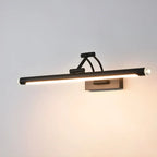 Specchio cosmetico rettangolare LED da bagno orientabile
