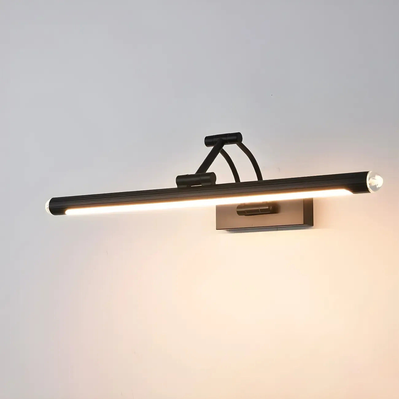 Specchio cosmetico rettangolare LED da bagno orientabile