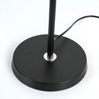 Lampada da terra 55 Modern Fabric Barrel in metallo nero