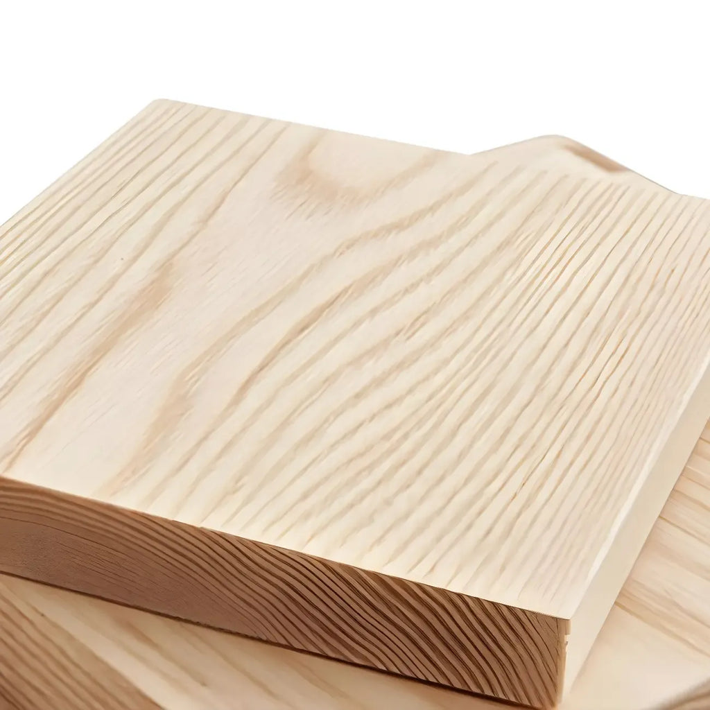 Bibliothèque verticale contemporaine en bois naturel à 5 ​​niveaux