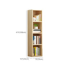 Bibliothèque verticale contemporaine en bois naturel à 5 ​​niveaux