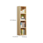 Bibliothèque verticale contemporaine en bois naturel à 5 ​​niveaux