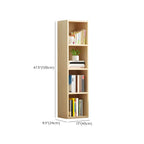 Bibliothèque verticale contemporaine en bois naturel à 5 ​​niveaux
