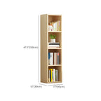 Bibliothèque verticale contemporaine en bois naturel à 5 ​​niveaux