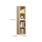 Bibliothèque verticale contemporaine en bois naturel à 5 ​​niveaux