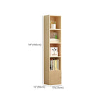 Bibliothèque verticale contemporaine en bois naturel à 5 ​​niveaux