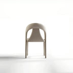 Ensemble de 2 chaises de salle à manger modernes sans accoudoirs, dossier incurvé en similicuir