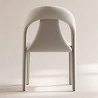 Ensemble de 2 chaises de salle à manger modernes sans accoudoirs, dossier incurvé en similicuir