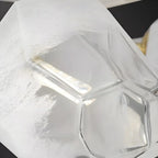 Suspension moderne dorée en verre irrégulier pour îlot de cuisine