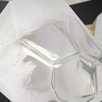 Suspension moderne dorée en verre irrégulier pour îlot de cuisine