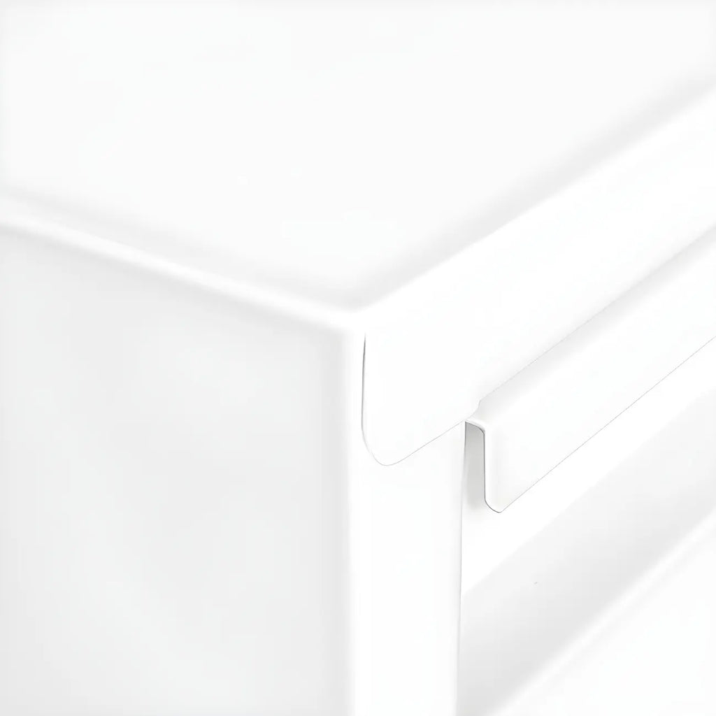 Armoire à chaussures murale en métal gris/blanc