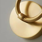 Applique da parete cilindrica moderna color rame a 2 luci per soggiorno