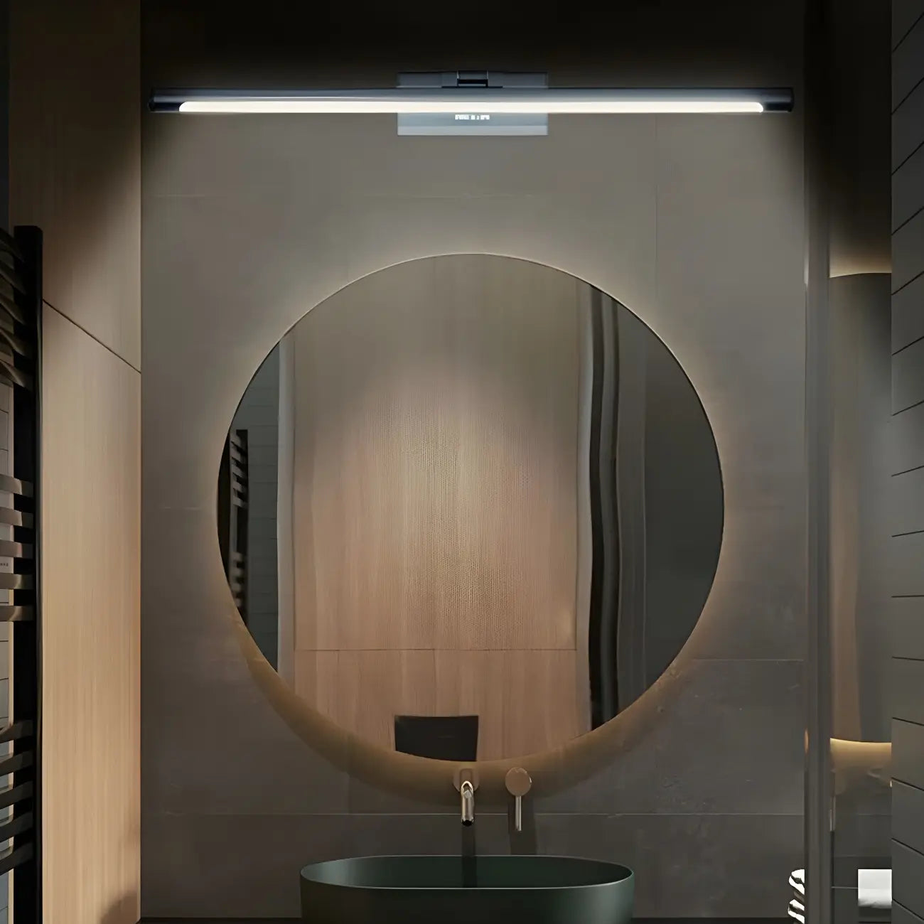 Applique murale géométrique linéaire moderne avec LED intégrée