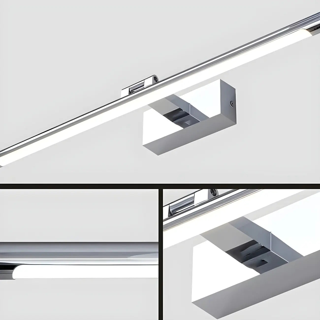 Applique murale géométrique linéaire moderne avec LED intégrée