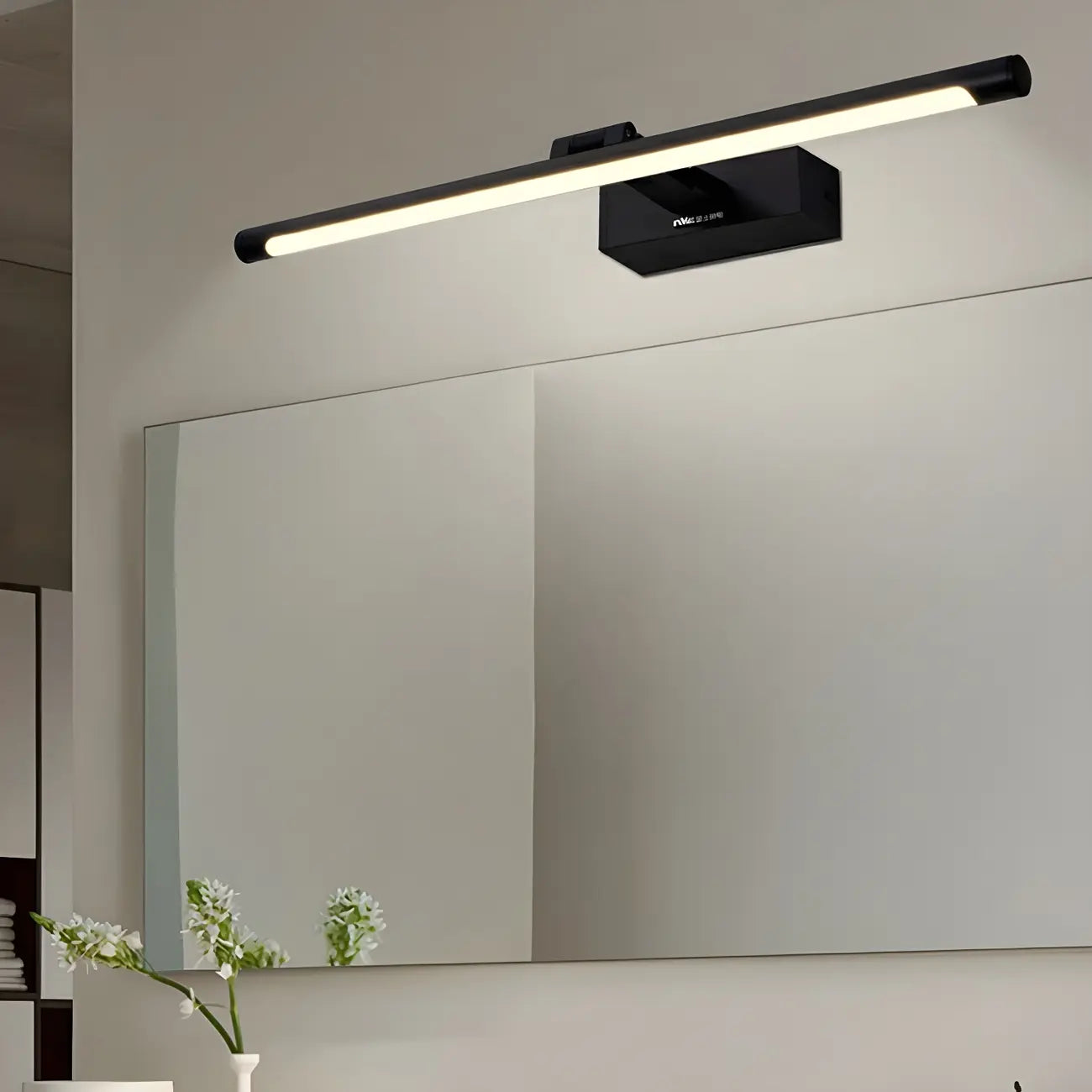 Applique murale géométrique linéaire moderne avec LED intégrée