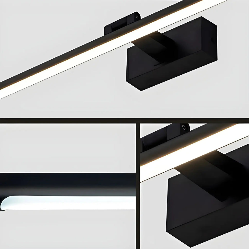 Applique murale géométrique linéaire moderne avec LED intégrée