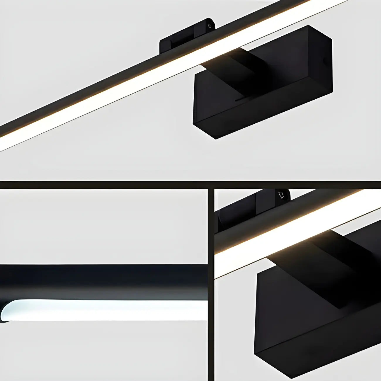 Applique murale géométrique linéaire moderne avec LED intégrée