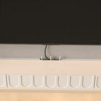 Mobile TV galleggiante a U da 65" in legno bianco con armadietto