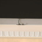 Mobile TV galleggiante a U da 65" in legno bianco con armadietto