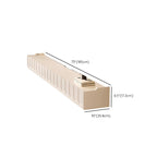 Mobile TV galleggiante a U da 65" in legno bianco con armadietto