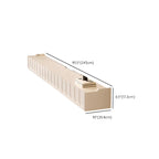 Mobile TV galleggiante a U da 65" in legno bianco con armadietto