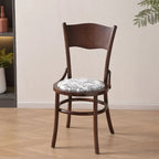 Chaise de salle à manger ronde en bois de style moderne du milieu du siècle