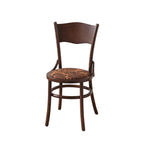 Chaise de salle à manger ronde en bois de style moderne du milieu du siècle