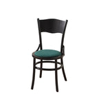 Chaise de salle à manger ronde en bois de style moderne du milieu du siècle