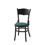 Chaise de salle à manger ronde en bois de style moderne du milieu du siècle