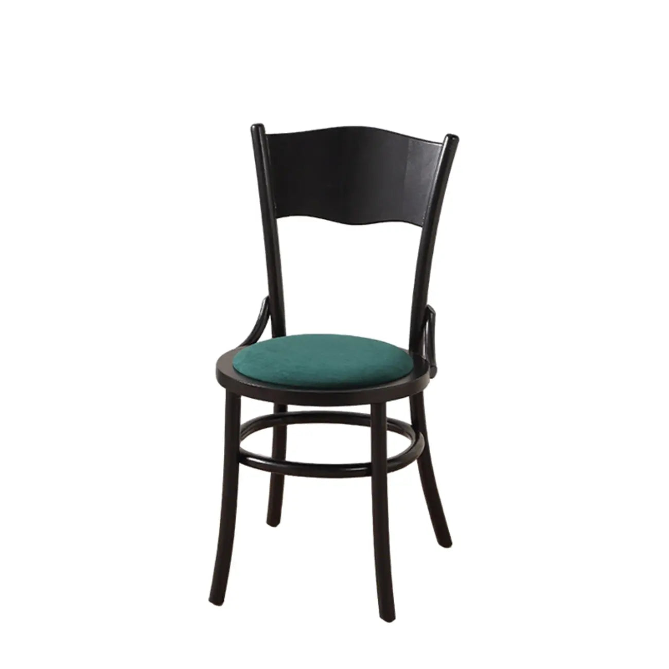 Chaise de salle à manger ronde en bois de style moderne du milieu du siècle