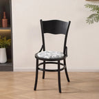 Chaise de salle à manger ronde en bois de style moderne du milieu du siècle