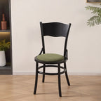 Chaise de salle à manger ronde en bois de style moderne du milieu du siècle