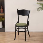 Chaise de salle à manger ronde en bois de style moderne du milieu du siècle