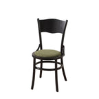 Chaise de salle à manger ronde en bois de style moderne du milieu du siècle