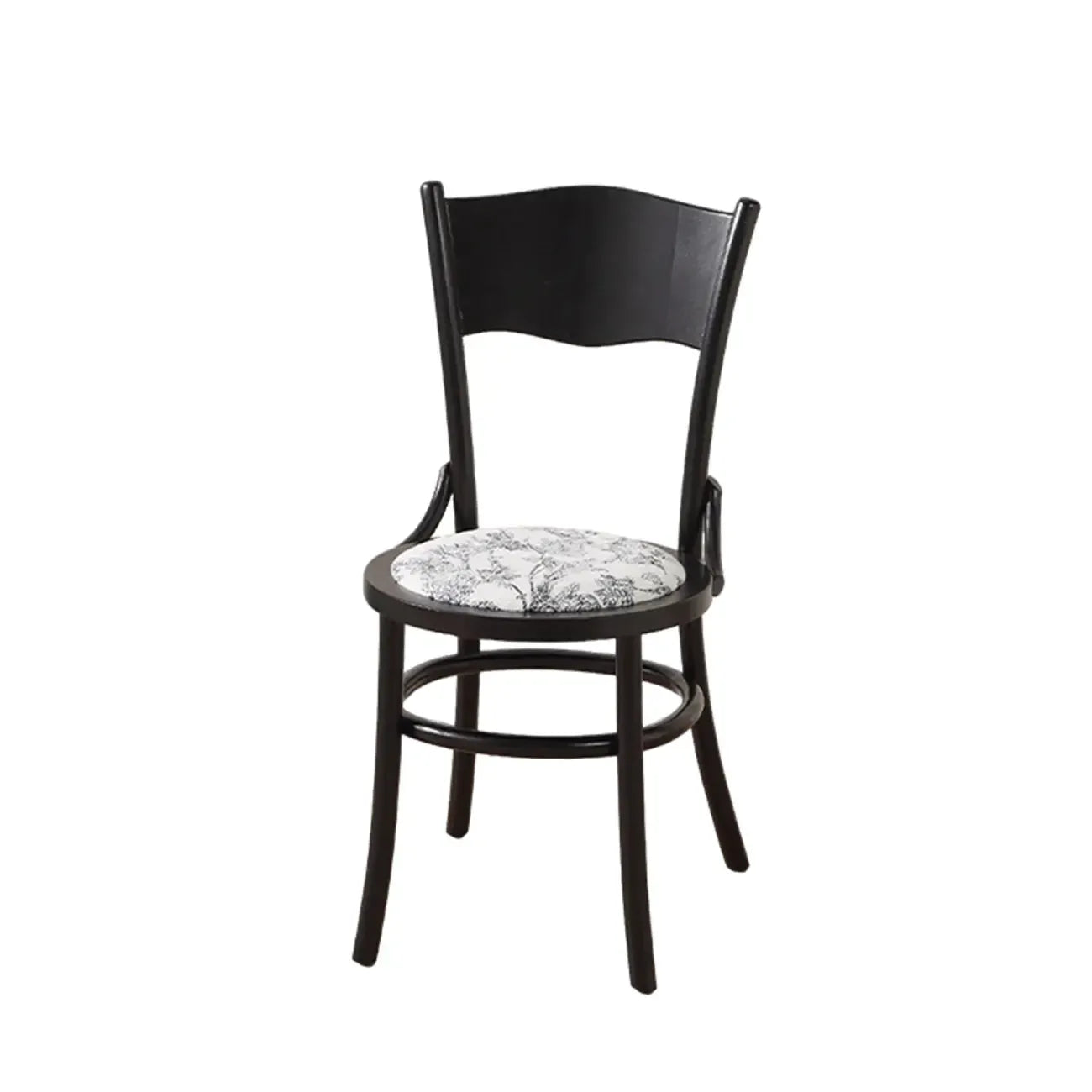 Chaise de salle à manger ronde en bois de style moderne du milieu du siècle