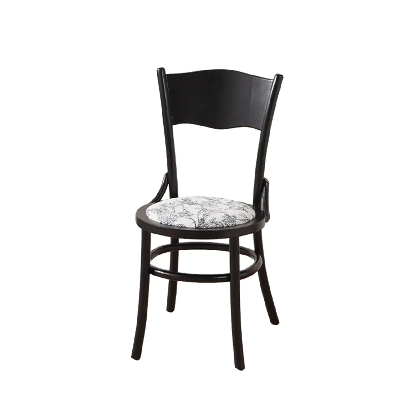 Chaise de salle à manger ronde en bois de style moderne du milieu du siècle
