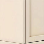 Meuble à chaussures en bois blanc crème avec étagère à chaussures