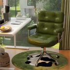 Chaise de bureau ergonomique moderne en cuir, réglable et inclinable