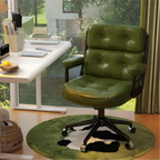 Chaise de bureau ergonomique moderne en cuir, réglable et inclinable
