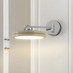 Applique a LED a braccio orientabile rotonda a 2 strati per camera da letto